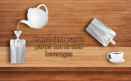 Hot tea packaging spout pouch