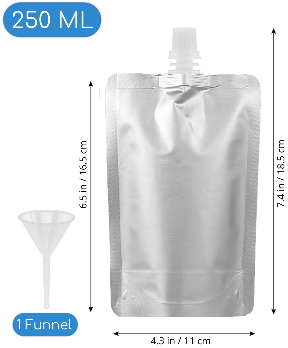 Aluminium Foil Spout Pouch with 10 mm Spout