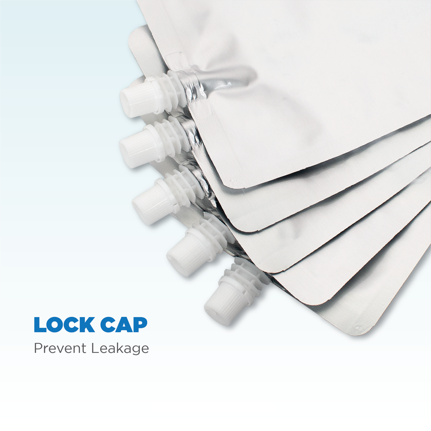 Glossy Silver Spout Pouch Combo Pack of 150 (125ml x 50, 250ml x 50, 500ml x 50)