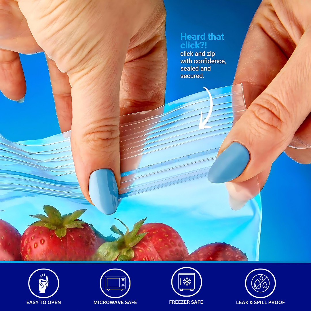 Dual Zipper Zip Lock Bags
