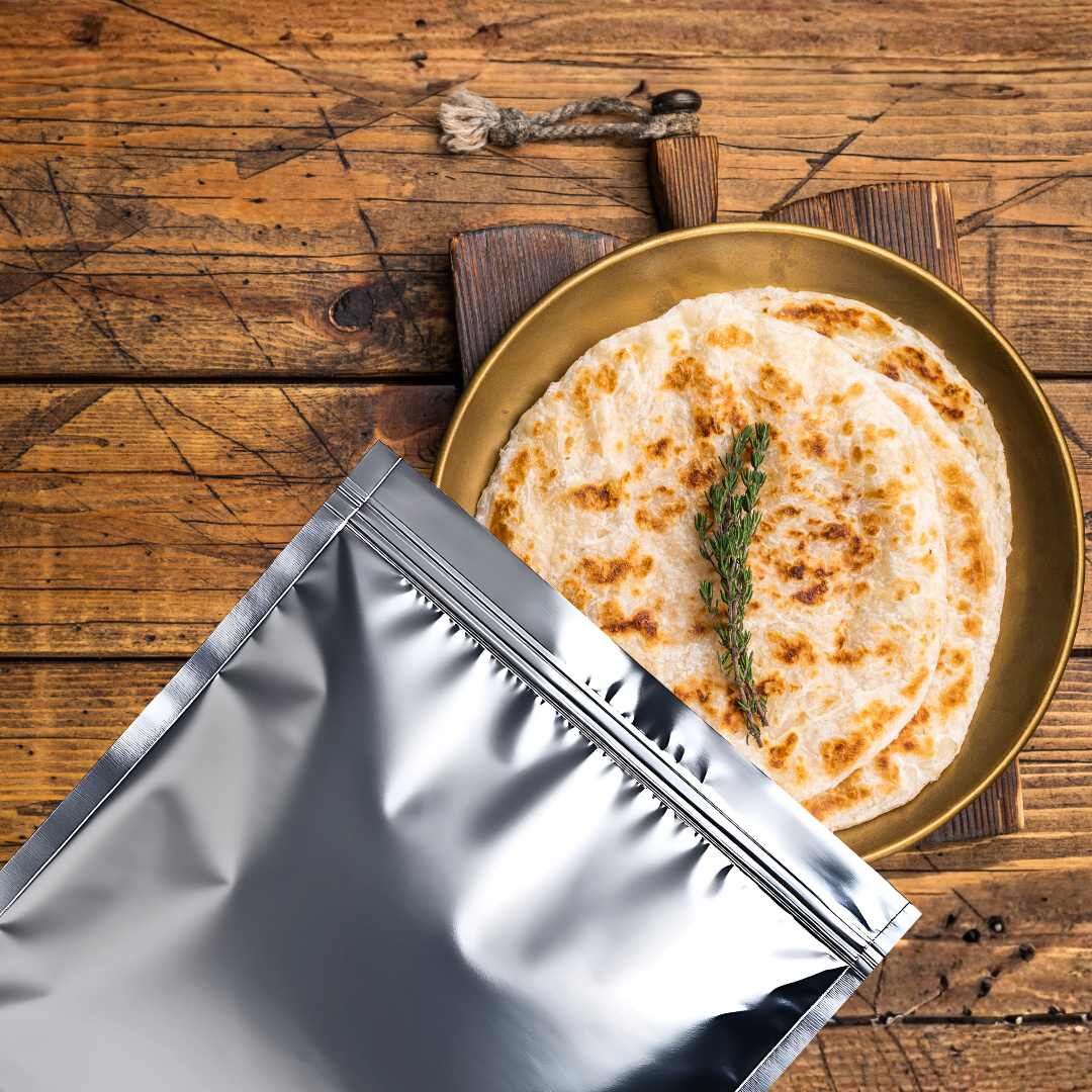 Zip 'N' Seal Metallised Silver Zip Lock Bags, Reusable Sandwich and Food Storage Bag, Airtight Foil Pouch with Zipper (Combo Pack of 30 Bags)