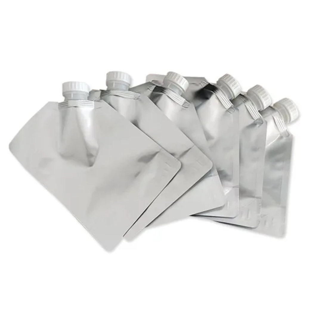 Aluminum Foil Spout Pouch with 21 mm Spout | Hot Tea Delivery and Takeaway Pouch | Hot Coffee Parcel Pouch | Useful For Any Hot and Cold Beverages