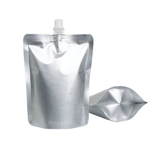 Silver Spout Pouch Combo Pack of 150 (125ml x 50, 250ml x 50, 500ml x 50)